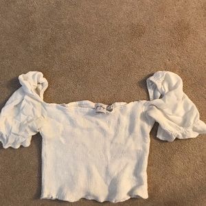 Princess Polly balloon sleeve scrunched top